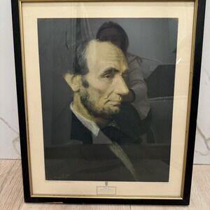 Art Historic Framed Painting Print Abraham Lincoln by Douglas Volk Detroit